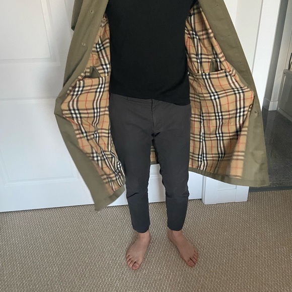 Mens Burberry Trench-coat Size L - Olive Green - Picture 9 of 11